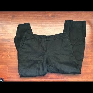 Black Linen Pants - wide leg